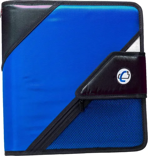 Vista 18 de Case-it Open Tab Closure - Carpeta de 2 pulgadas con archivo de pestañas, color azul
