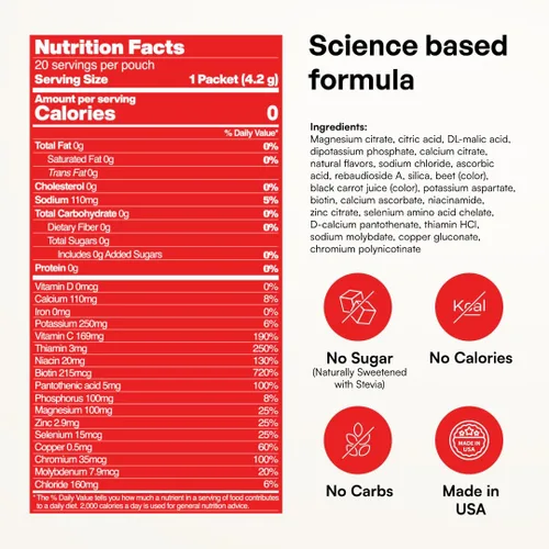 Vista 81 de KEY NUTRIENTS Electrolitos en polvo sin azúcar, limonada de maracuyá con 6 electrolitos y minerales, fibra prebiótica y polvos de hidratación