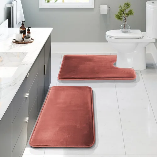 Vista 75 de Clara Clark tapete para baño, regadera o tina, de gomaespuma, negro, antiderrapante Camel Oro