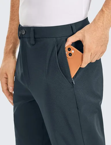 Vista 3 de CRZ YOGA Pantalones de golf cómodos para todo el día, tallas 303234 pulgadas de hombre, secado rápido, ligeros, con bolsillos, casuales