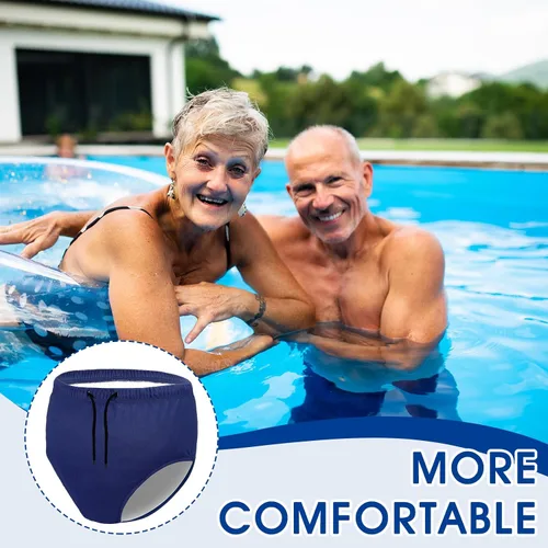 Vista 5 de Cutecrop 4 Piezas de Pañales de Natación Reutilizables para Adultos Pañales de Tela Lavables Pañales a Prueba de Fugas para Necesidades Especiales