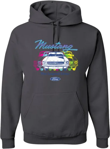 Vista 18 de Wild Bobby Ford Mustang The Legend Lives - Sudadera con capucha unisex con diseño de coches y camiones