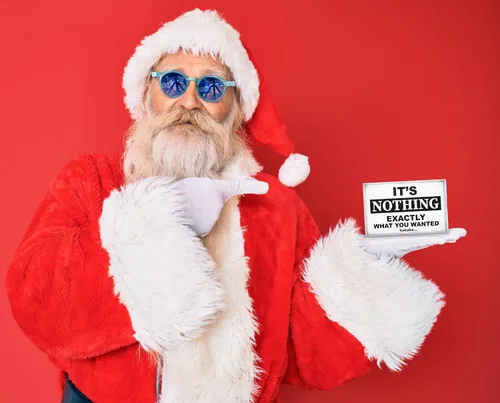 Vista 7 de Jergrim Caja de regalo Nothing, regalos divertidos de broma, ideal para elefante blanco, regalos para hombres, mujeres, Papá Noel secreto