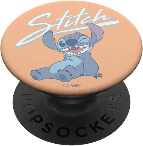 Vista 6 de Disney Lilo & Stitch Winking Stitch PopSockets MagSafe PopGrip para iPhone