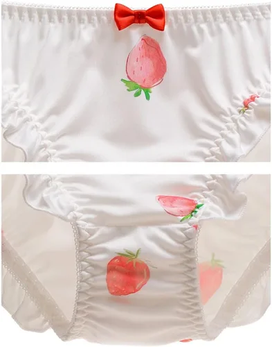 Vista 6 de Paquete de 2 bragas japonesas de Stawberry para bikini, ropa interior de anime para cosplay