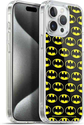Vista 349 de Head Case Designs Funda de gel con licencia oficial de Batman DC Comics Bat Signal Logos [protección de grado militar] compatible con Apple iPhone 7
