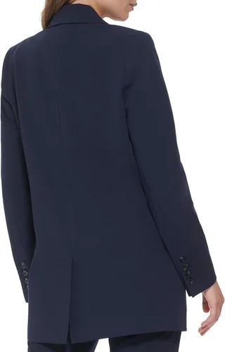 Vista 4 de Tommy Hilfiger Blazer casual de negocios con dos botones para mujer