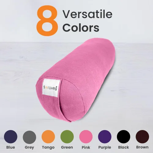 Vista 13 de Sol Living Almohada de yoga rectangular para meditación, accesorios de meditación de algodón, almohada de meditación restaurativa de yoga, almohada
