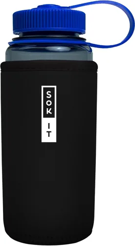 Vista 167 de Sok It BotlSok Funda para botella de agua con cubierta de neopreno aislante (Floral abstracto, se ajusta a CamelBak o Nalgene de 12 onzas)