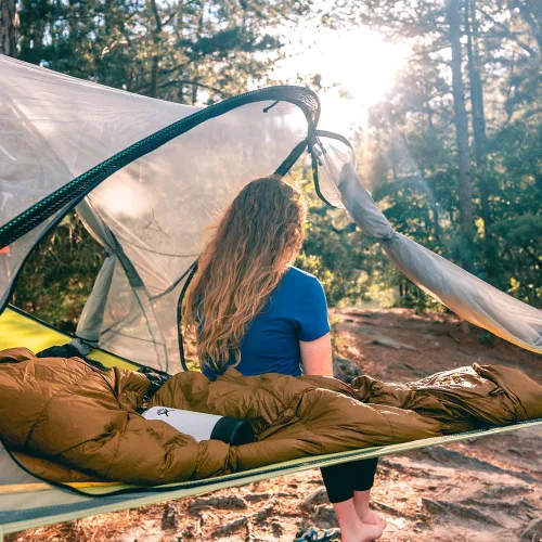 Vista 19 de Tentsile Connect V3 - Hamaca de tienda de campaña para 2 personas, The Original Tree Tent Company, capacidad de 880 libras, casa de árbol portátil
