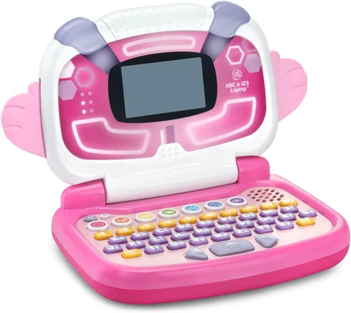 Vista 8 de LeapFrog ABC y 123 Laptop para preescolares de 3 a 7 años, color rosa