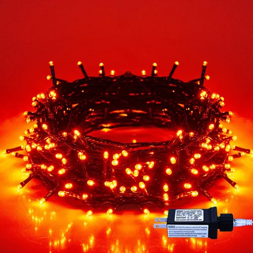 Vista 10 de Cadena de luces de Navidad para interiores – 220 LED de 82 ft, 8 modos de memoria, enchufe de extremo a extremo, impermeable decorativo para Azul