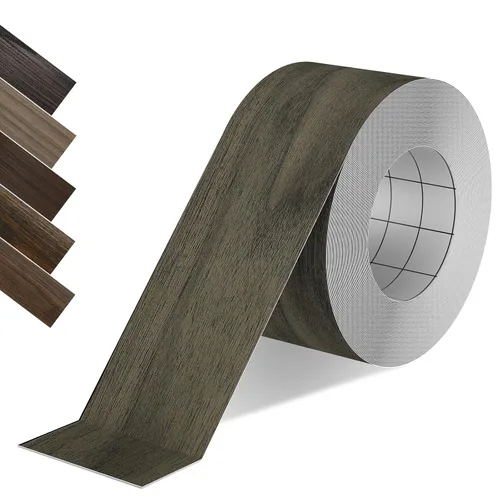 Vista 17 de Bandas de borde de PVC negro, rollo de 1 1/2 "x 10 pies - Borde flexible pre-pegado