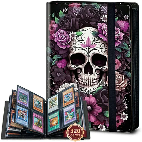 Vista 56 de Rossy Carpeta de tarjetas con 4 bolsillos, carpeta de tarjetas intercambiables, álbum de colección de tarjetas, para 160 tarjetas de carga lateral