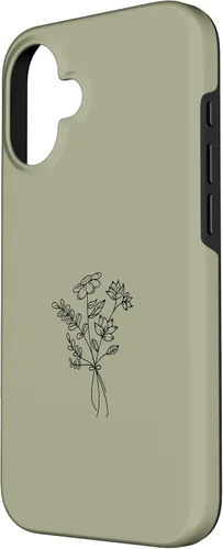 Vista 2 de Funda para iPhone 16 Wildlfower Floral Flower Khaki