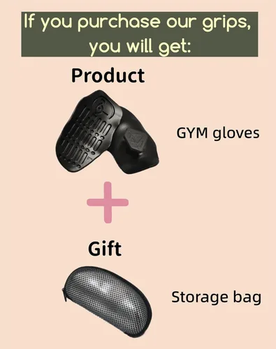 Vista 9 de Guantes de entrenamiento de goma de agarre fuerte para gimnasio, agarres antideslizantes para levantamiento de pesas, agarres ligeros