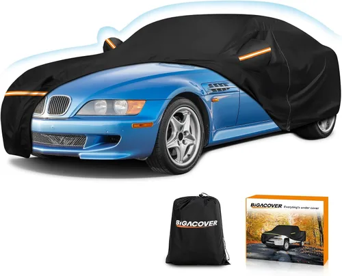 Vista 17 de Funda impermeable para coche para BMW Serie 3 M3 M340i 340i 335i 330i 328i 320i 2007-2023 E90 F30 G20, 210D Oxford con forro de algodón