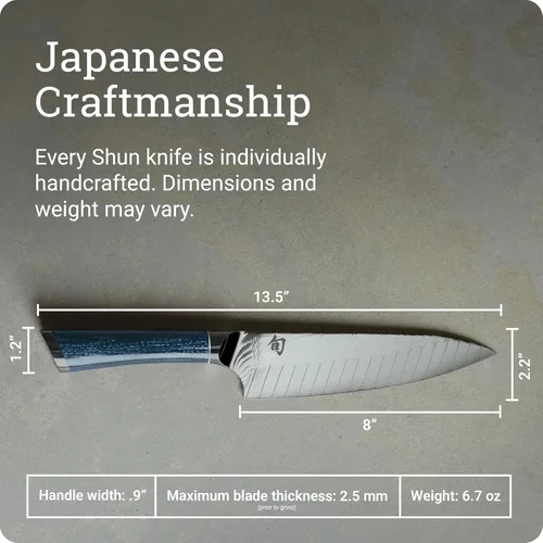 Vista 5 de Shun Shiranami Cuchillo de chef de 8