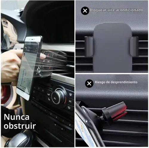 Vista 2 de Soporte rotatorio para teléfono celular de 360 grados para BMW Serie 3 E90 E91 E92 E93 2005-2010 2011 2012 (aleación de aluminio)