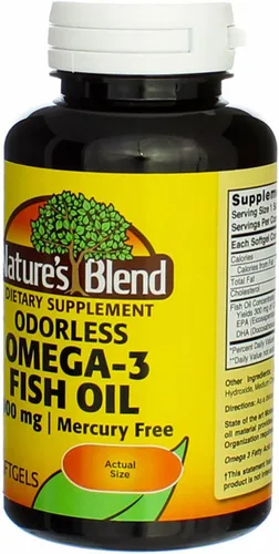 Vista 5 de Nature's Blend Aceite de pescado omega-3 inodoro 60 Sgels