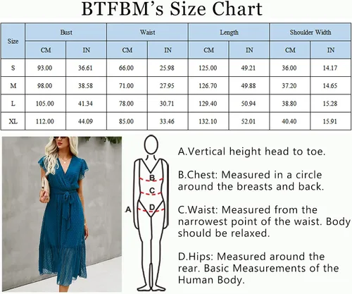 Vista 6 de BTFBM Vestido de verano para mujer bohemio floral casual con cuello en V con volados sin mangas con cinturón acampanado dobladillo plisado con vuelo