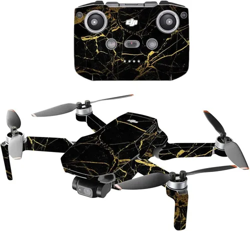Vista 25 de MightySkins - Compatible con DJI Mini 2 Dron portátil – Mármol ámbar Funda protectora de vinilo duradera y única Fácil de aplicar, quitar