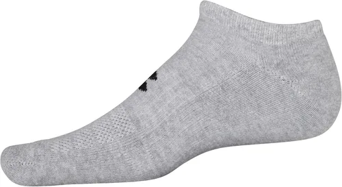 Vista 3 de Under Armour - Calcetines invisibles de algodón de entrenamiento para adultos, multipares