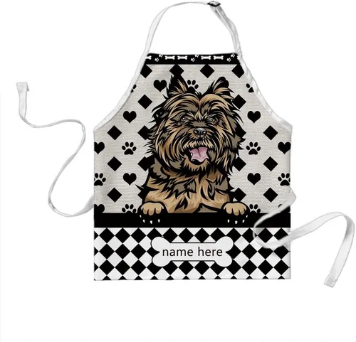 Vista 20 de Delantal lindo de lunares de perro personalizado Peeking Dog Boxer, Boxer-2