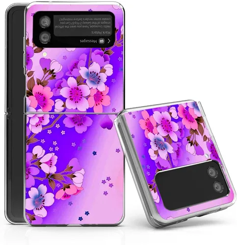 Vista 11 de Bcov - Funda rígida para Samsung Galaxy Z Flip 3 5G, diseño de gato negro, funda protectora sólida a prueba de rayones y resistente a los golpes