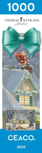 Vista 8 de Ceaco - Thomas Kinkade - Holiday - Midnight Delivery - Rompecabezas de 1000 piezas Art by Thomas Kinkade, Made in USA, Recycled Board, Finished