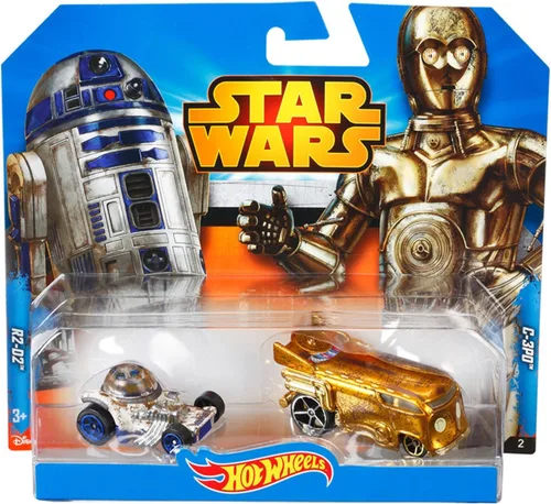 Vista 2 de Hot Wheels Coche de personajes de Star Wars (paquete de 2) #2