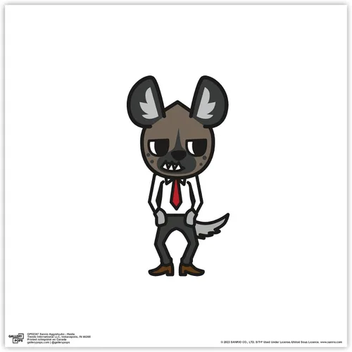 Vista 9 de Trends International Gallery Pops Sanrio Aggretsuko - Póster de pared Haida, 12.00 x 12.00 pulgadas, versión de marco negro
