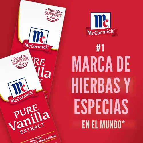 Vista 22 de Extracto de vainilla McCormick, puro, sin gluten, sin OGM, hecho con granos de vainilla de Madagascar, 1 fl oz