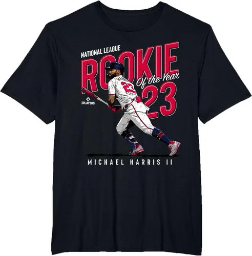 Vista 15 de Camiseta Rookie of the Year Michael Harris II Atlanta MLBPA, Negro