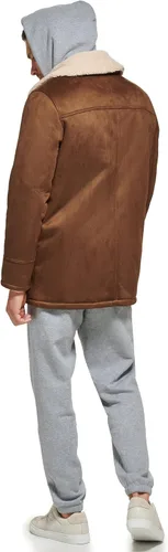 Vista 3 de Calvin Klein Chaqueta de piel de oveja sintética para hombre