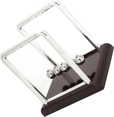 Vista 7 de Newtons Cradle Balance - Bolas de péndulo, bolas oscilantes de energía cinética, herramienta educativa de aprendizaje para oficina, hogar