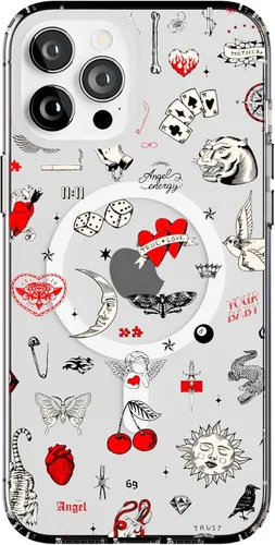 Vista 13 de Casely Funda para iPhone 12 Pro Max Arte del Caos Cráneo de Grateful Dead Diseño Clásico Ultra Delgado