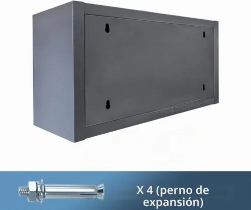 Vista 4 de JZD Armarios de almacenamiento de pared de metal, ideales para garaje, despensa y organización de cuarto de servicio