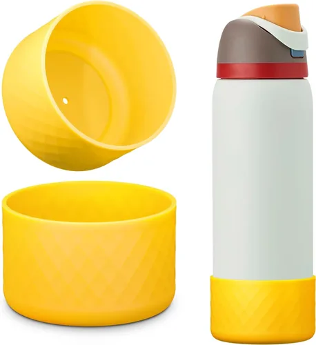 Vista 25 de Protector de Silicona para Botella de Agua Owala, 2 Piezas Fundas Protectoras Antideslizantes para Botellas de Agua FreeSip/Twist/Flip, Sin BPA