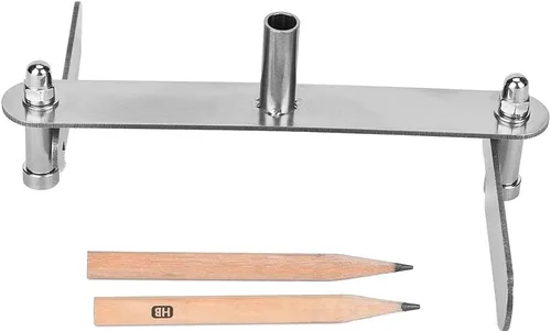 Vista 4 de Scriber de centrado, buscador de centro de marcado, herramienta de centrado para carpintería, herramienta de marcado para carpintería, raspador