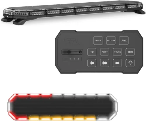 Vista 31 de SpeedTech Lights K-Force Elite 47 Barra de luz LED de tamaño completo – 132 LEDs, 396W Luz de advertencia de emergencia de montaje en techo