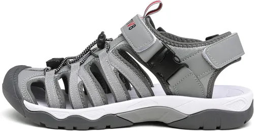 Vista 2 de NORTIV 8 Sandalias para hombre sandalias deportivas con punta cerrada zapatos de verano para hombre sandalias ligeras para caminar por senderos