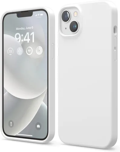 Vista 19 de elago Funda compatible con iPhone 14 Plus, de silicona líquida, funda protectora de cuerpo completo, a prueba de golpes, diseño delgado, forro