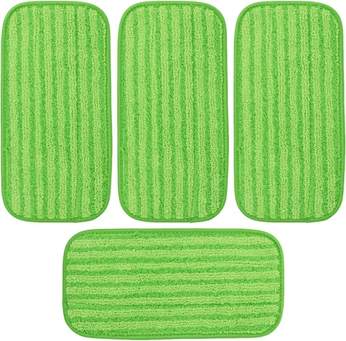 Vista 8 de Almohadillas de microfibra compatibles con Swiffer WetJet, accesorios de repuesto para limpiar suelos de madera dura, almohadillas reutilizables