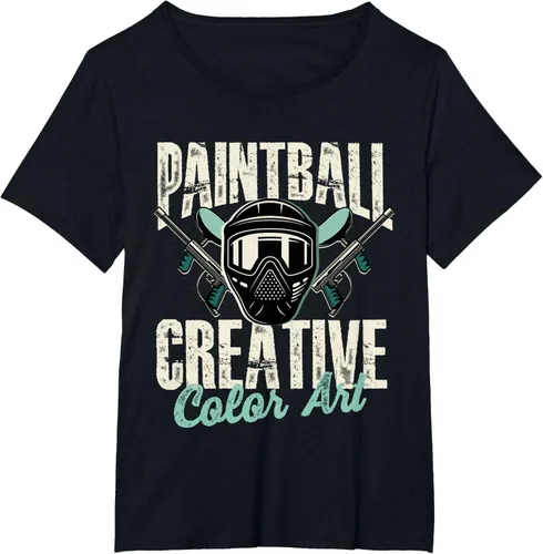 Vista 11 de Paintball Creative Color Art - Camiseta Paintball Paintball, Negro