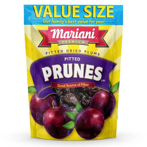 Vista 10 de Mariani Ciruelas secas sin hueso, sin azúcar añadido, 30 onzas (paquete de 1) - Bolsa resellable