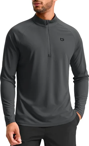 Vista 13 de G Gradual Camisetas deportivas de manga larga con cremallera de un cuarto Blanco