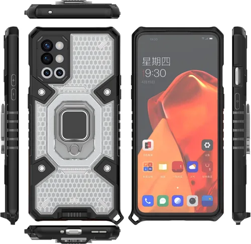 Vista 62 de Funda para 1+ Nord 2 5G, funda para OnePlus Nord 2 5G con funda de soporte, color azul