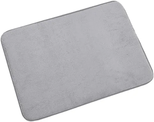 Vista 4 de Alfombra de Baño Super Absorbente, Felpudo De Espuma Viscoelástica, Antideslizante, Para Suelo Lateral De Bañera, Ducha, Inodoro Alfombra de baño