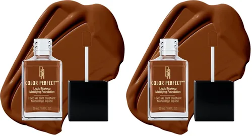 Vista 6 de Black Radiance Color Perfect Base Líquida de Maquillaje de Cobertura Completa, Pimienta de Jamaica, 1 Onza